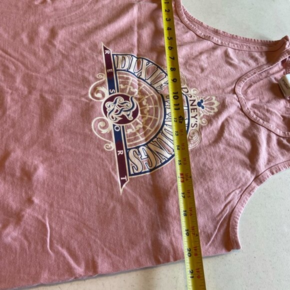 Disney's Dixie Landing Resort Tank Top Women's Pink Cotton Size Large - Picture 6 of 7